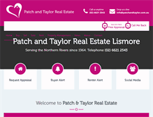 Tablet Screenshot of patchandtaylor.com.au